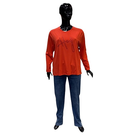 Блузка 611-09 терракот