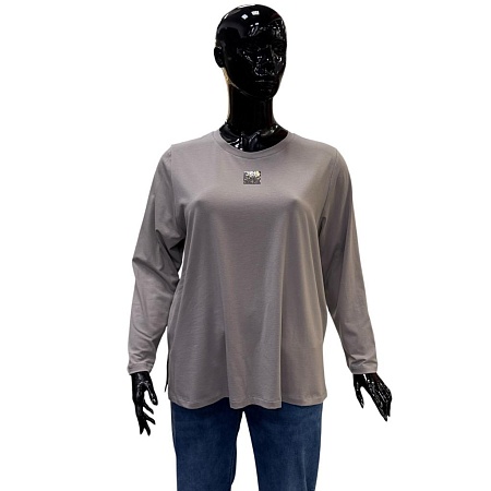 Блузка 611-08 серый